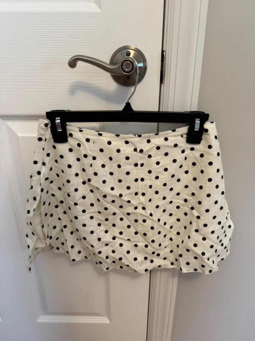 Princess Polly Adios Linen Blend Skort Polka Dot